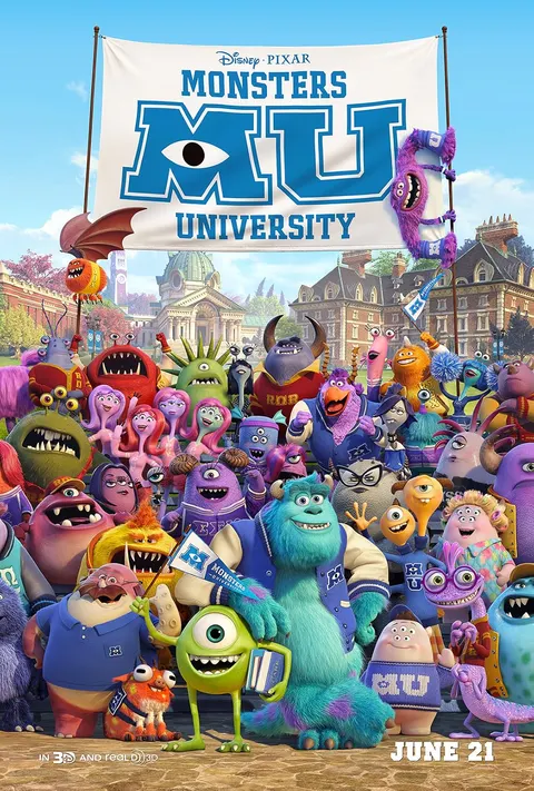 មហាវិទ្យាល័យសត្វចម្លែក | Monsters University (2013) | ភាពយន្តតុក្កតានិយាយខ្មែរ | 123kh poster